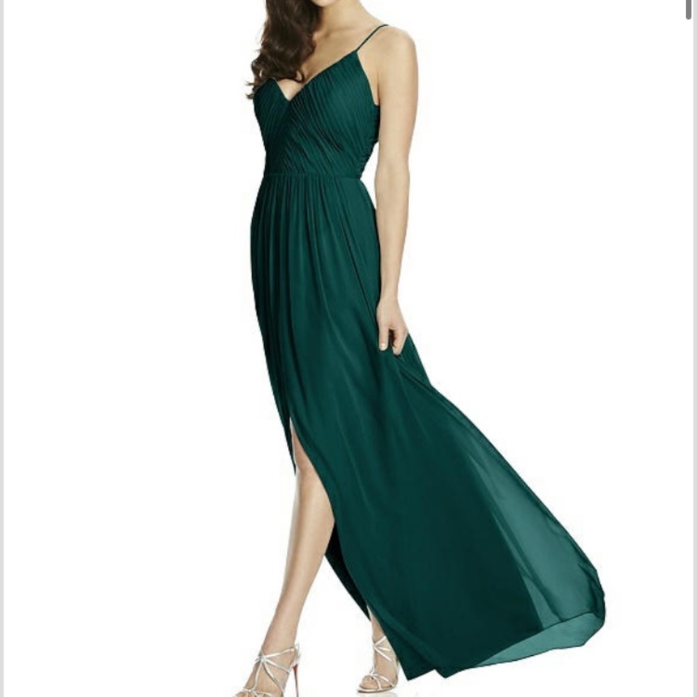 Dessy Evergreen Bridesmaid Dress